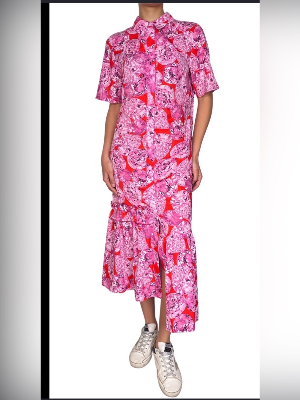 BIMBA AND LOLA
DIAMOND DRESS Size S
SKU: CC_29786_82 Pink Red Printed Midi Dress